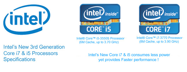 Intel’s new 3rd Generation Core i5-3550S, i7-3770 (Ivy Bridge) Specifications