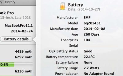 How to use COCONUT BATTERY – Macbook Pro Retina Battery’s Health Checker