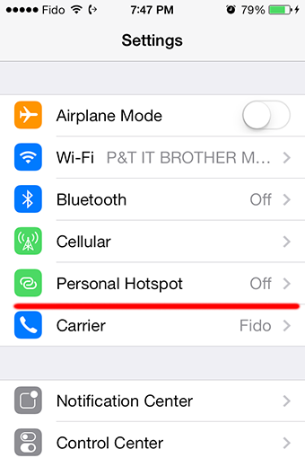 How to turn on personal hotspot on iPhone 4, 4s, 5, 5s, 5c ...