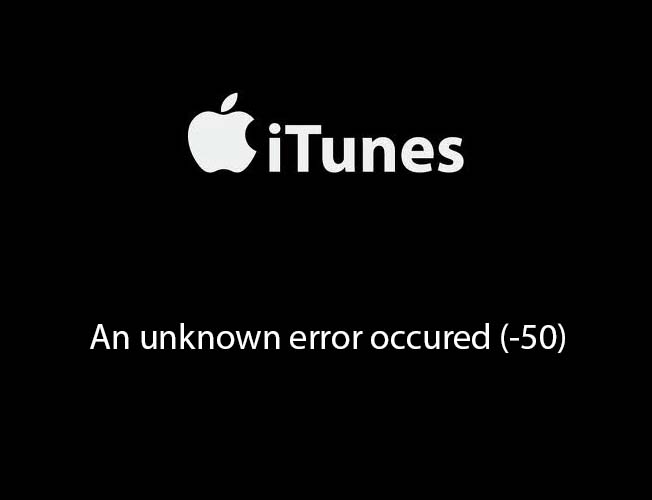 itunes unknown error 50 when downloading music