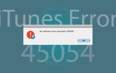 Easy Fix: iTunes unknown error occurred 45054 on Macbook Pro Retina