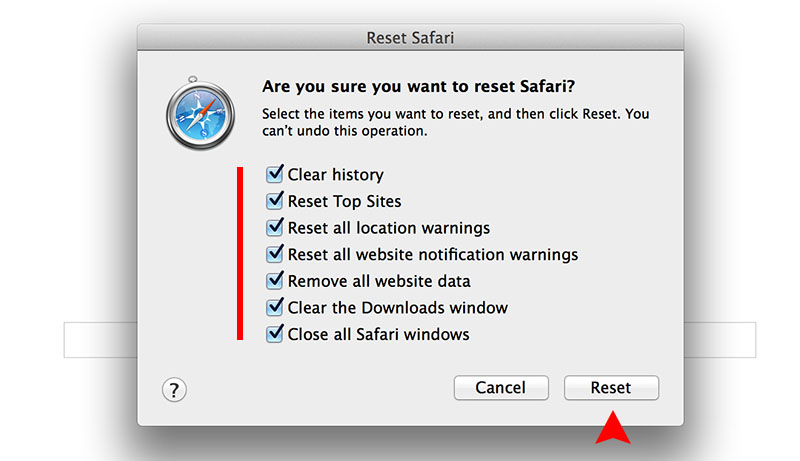 safari quit unexpectedly