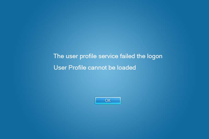 Fix: Windows 7 & 8 – “the user profile service failed the logon” error message