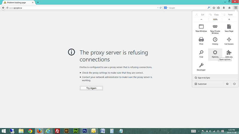the proxy server is refusing connections тор браузер mega