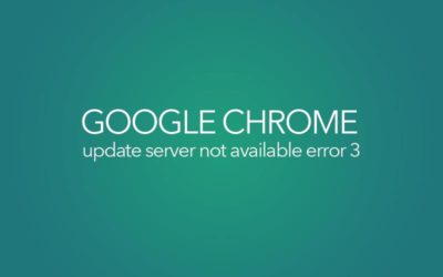 Google Chrome Update Error 3 on Windows 7, 8, XP, Vista