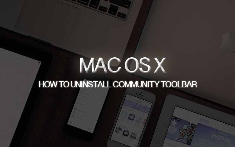 remove community toolbar mac safari
