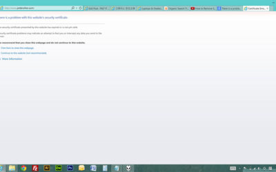 Fix: There is a problem with this website’s security certificate in Internet Explorer (IE11, IE10, IE9, IE8, IE7)