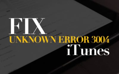 iTunes unknown error message (3004) while restoring iPhone or updating IOS 8