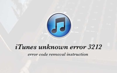 iTunes Connection Unknown Error 3212 on Windows7 & Windows8
