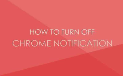 Turning off Google Chrome Notifications Mac OS X – Macbook Pro Retina