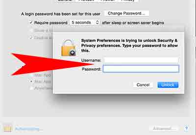 disable login password macbook pro yosemite