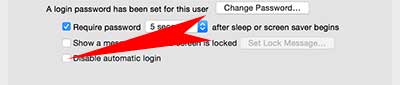 disable login password macbook pro yosemite