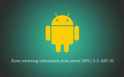 [RPC: S-3: AEC-0] Google Play error retrieving information from server