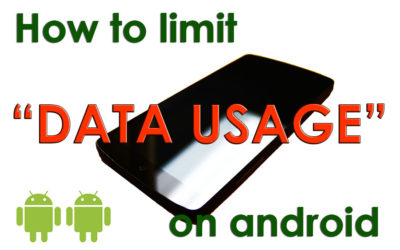 How to limit mobile data usage android | Cellphone limit data usage