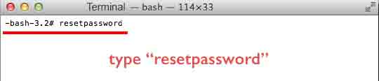 how to reset admin password on mac using terminal (Maverick)