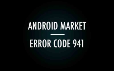 Android Google Play Store error 941 while updating apps
