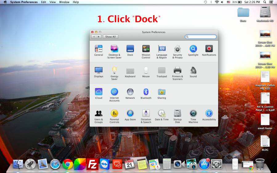 How to hide bottom bar (dock) on Mac, OS X P&T IT