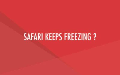 Mac Safari keep freezing ? – Solution