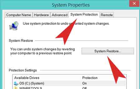 Restoring from previous dates in Windows 8