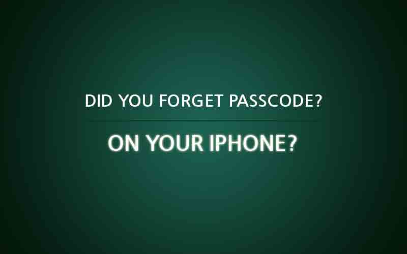 Forgot passcode on iPhone 5, 5c, 6, 6 plus ?