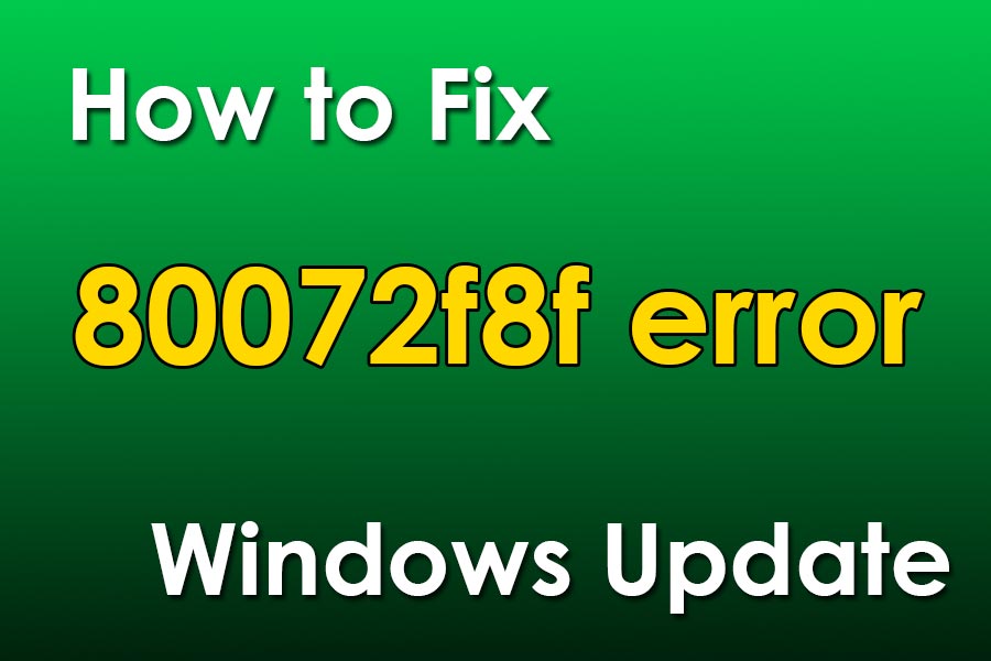 windows xp update error 80072f8f