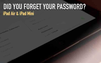 Did you forget your password? (iPad Air, iPad mini, iPad 2, 3, 4)