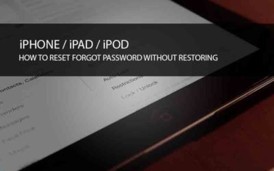Reset Forgotten Passcode & Apple Store Password on iPhone, iPad, iPod