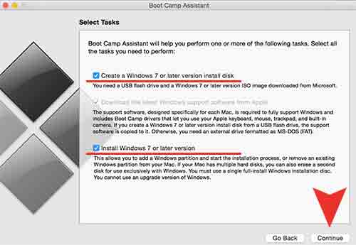 installing Windows 7 on Mac OS X with bootcamp