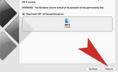 how to delete Windows 7 from Mac OS X