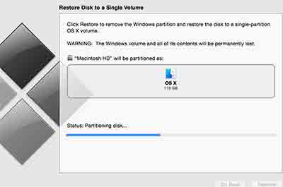how to delete Windows 7 from Mac OS X