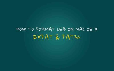 exFAT or FAT32 USB & External hard drive format on MAC OS X for WINDOWS 7 & 8