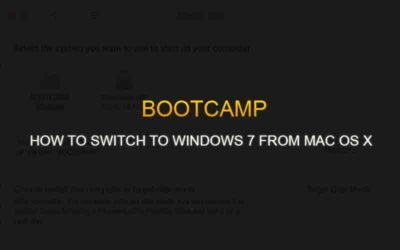 Mac Bootcamp – Switching from Windows to Mac OS X