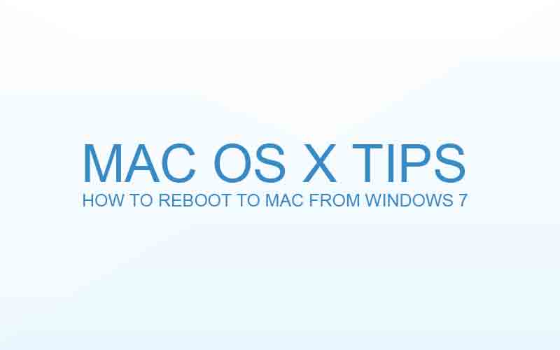 Booting to Mac from Windows 7 after Installing Windows Operating System on your Macbook Pro Retina