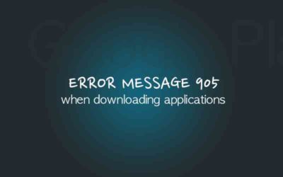 Google Play Error 905 when downloading applications