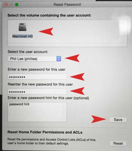 forgot master password on mac