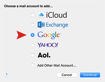 mac mail and gmail