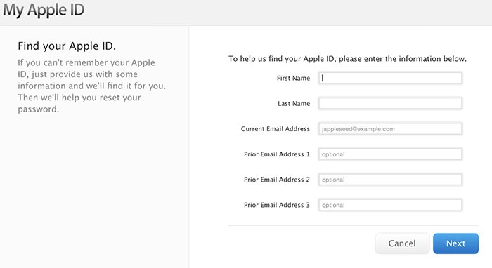 how to find my icloud email password