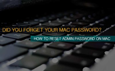 Resetting Mac Login Password (Forgot admin mac password?)