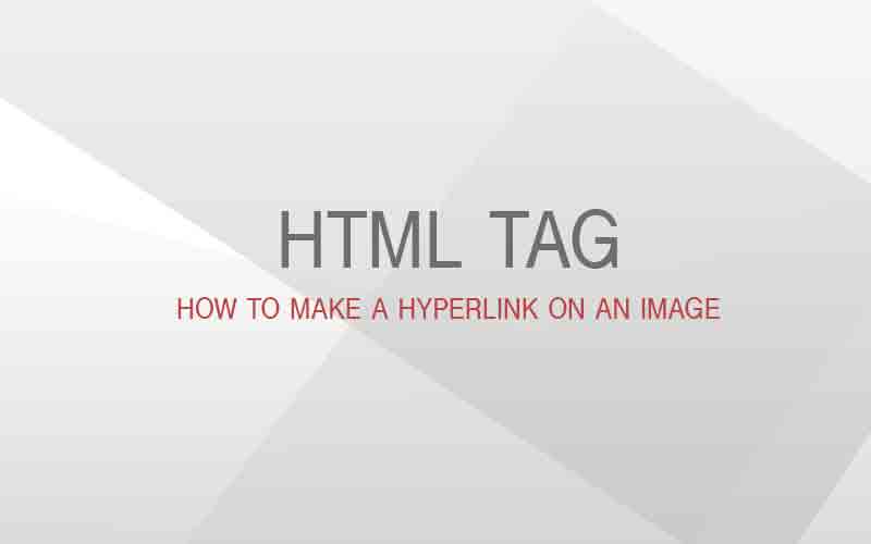 html hyperlink image tag