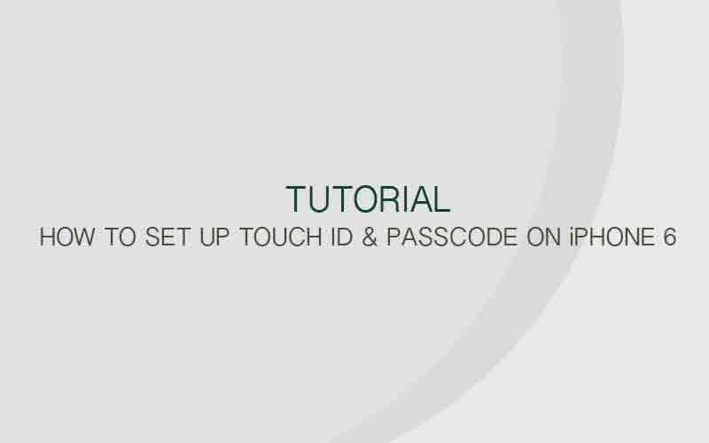 Setting up Touch ID & Passcode (Fingerprint) on iPhone 6 & 6 Plus & iPad Air & iPad Mini