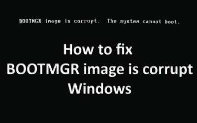 Fix bootmgr image is corrupted Windows 8 & 10 & 7 & XP