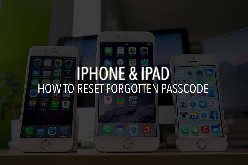 forgot iphone passcode reset with computer