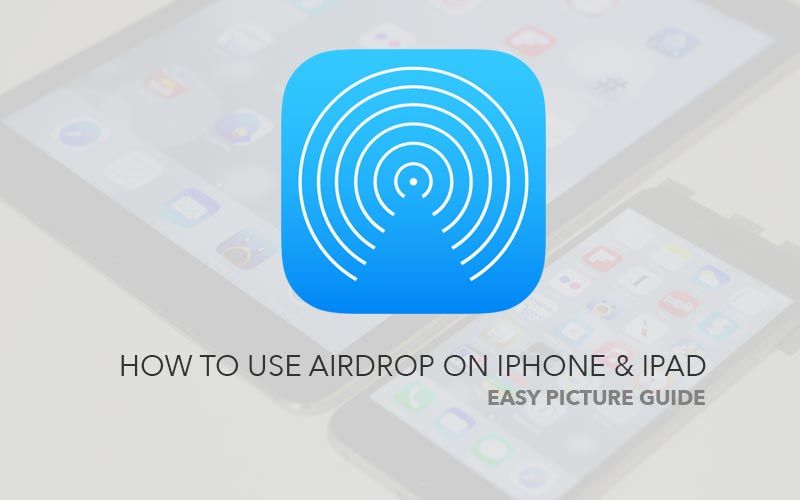 Enable Air Drop (send pictures & files between iPhone & iPad)