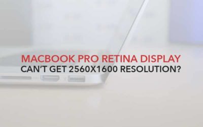 Can’t get 2560×1600 resolution on Macbook Pro Retina Display