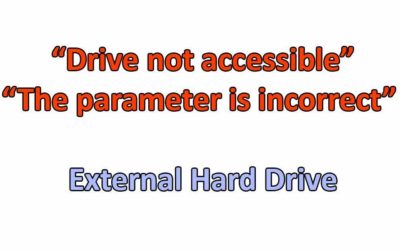 Solution – Drive not accessible | The parameter is incorrect | External Hard Drive