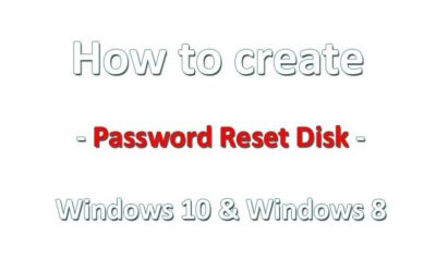 How to create Password Reset Disk Windows 10 & 8