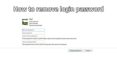 How to remove login password in Windows 8.1 & 8