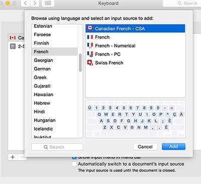 How to change language on macbook pro