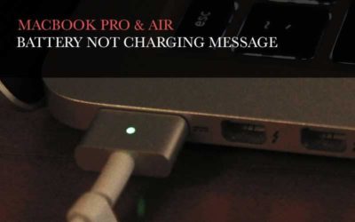 Battery not charging error message on Macbook Pro & Air