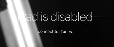 4ukey ipad is disabled connect to itunes fix